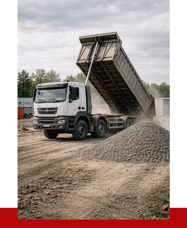 Доставка самосвалом 40 кубов в Архангельске от 9253 р. | ПРОНЕРУДРхн