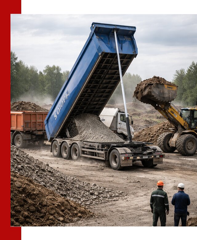 Аренда тонар 40 тонн в Архангельске с доставкой материалов
