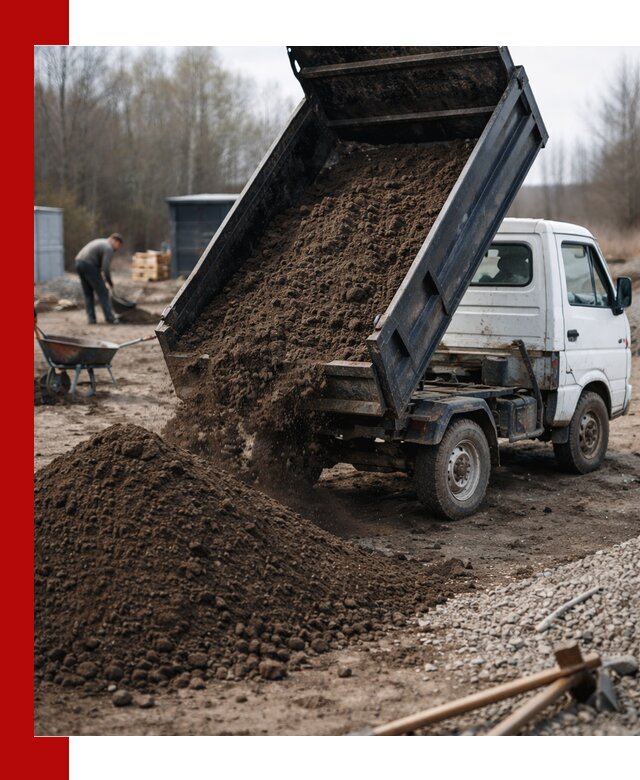 Аренда минисамосвала в Архангельске для доставки сыпучих материалов