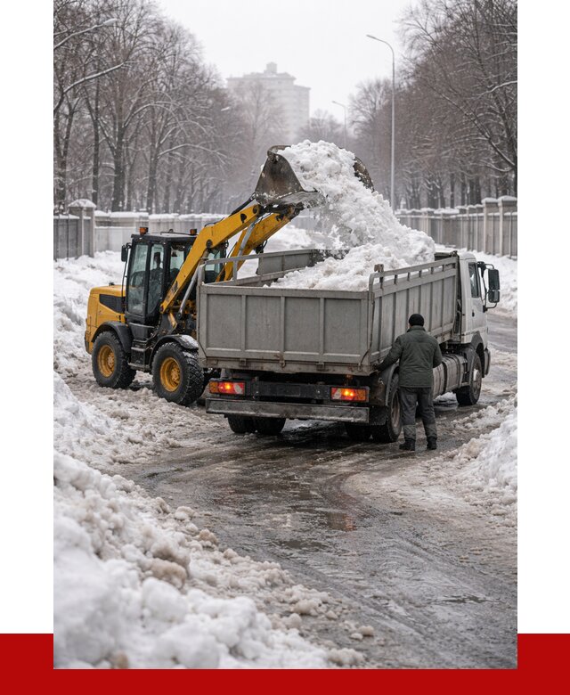Вывоз снега с погрузкой в Архангельске от 3598 р. ПРОНЕРУДРхн
