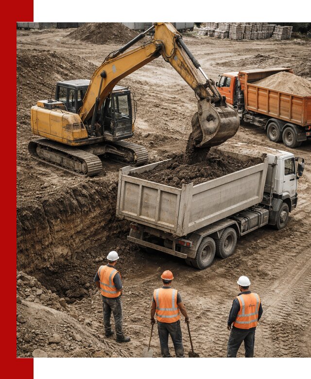 Разработка грунта для строительства и благоустройства в Архангельске