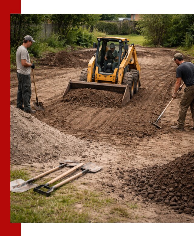 Планировка участка грунтом с вывозом и доставкой в Архангельске