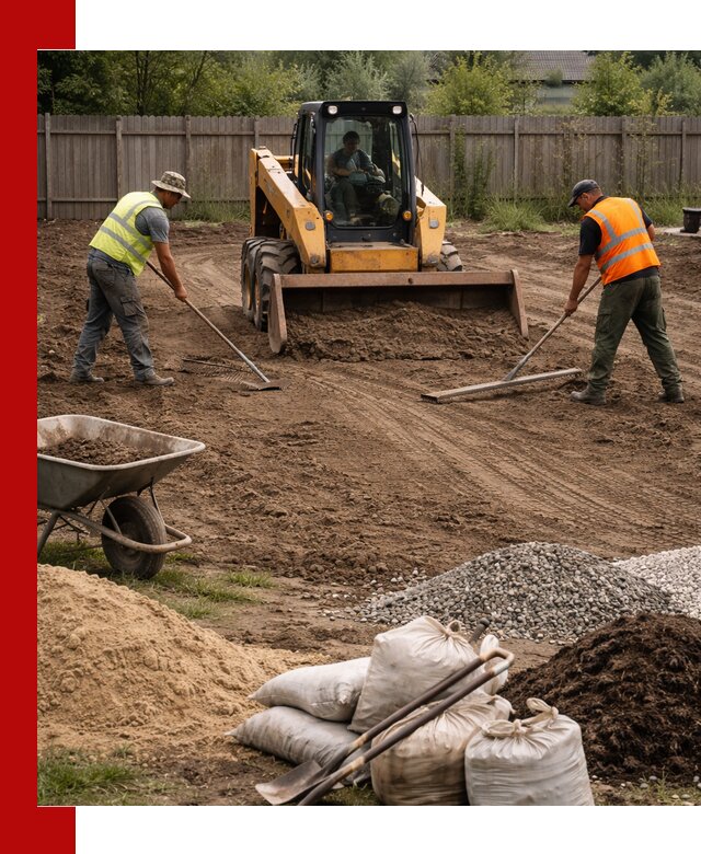 Выравнивание участка под строительство и благоустройство в Архангельске